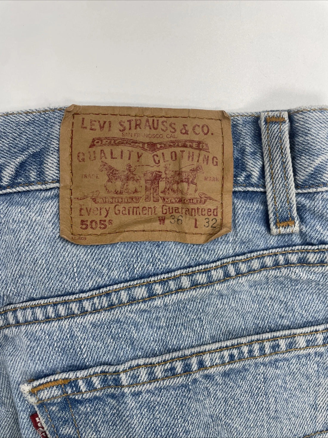 Vintage Levi Strauss & Co 505 Denim Jeans Pants Size 36 X 32
