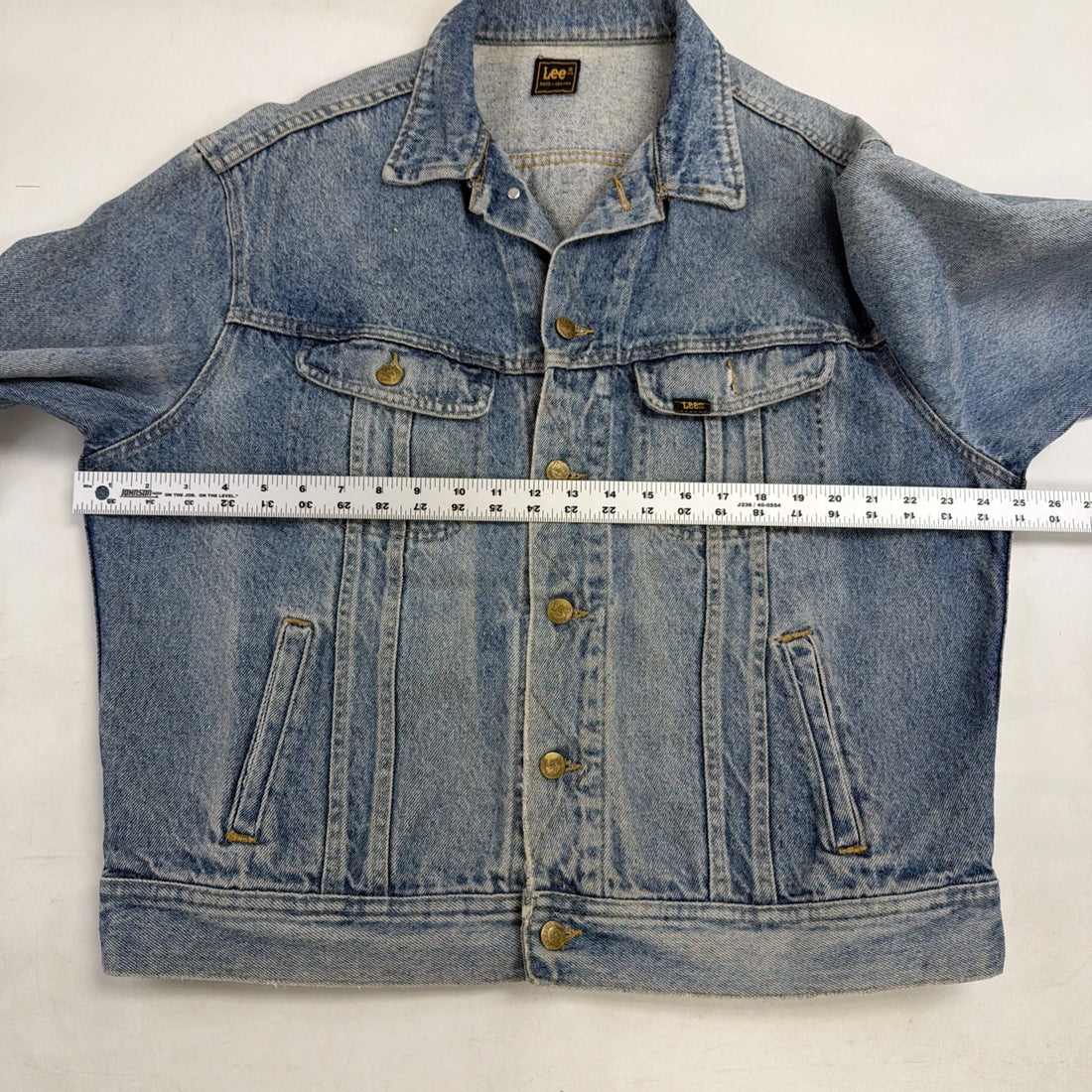 Vintage Lee Denim Trucker Jacket Size Large PATD-153438