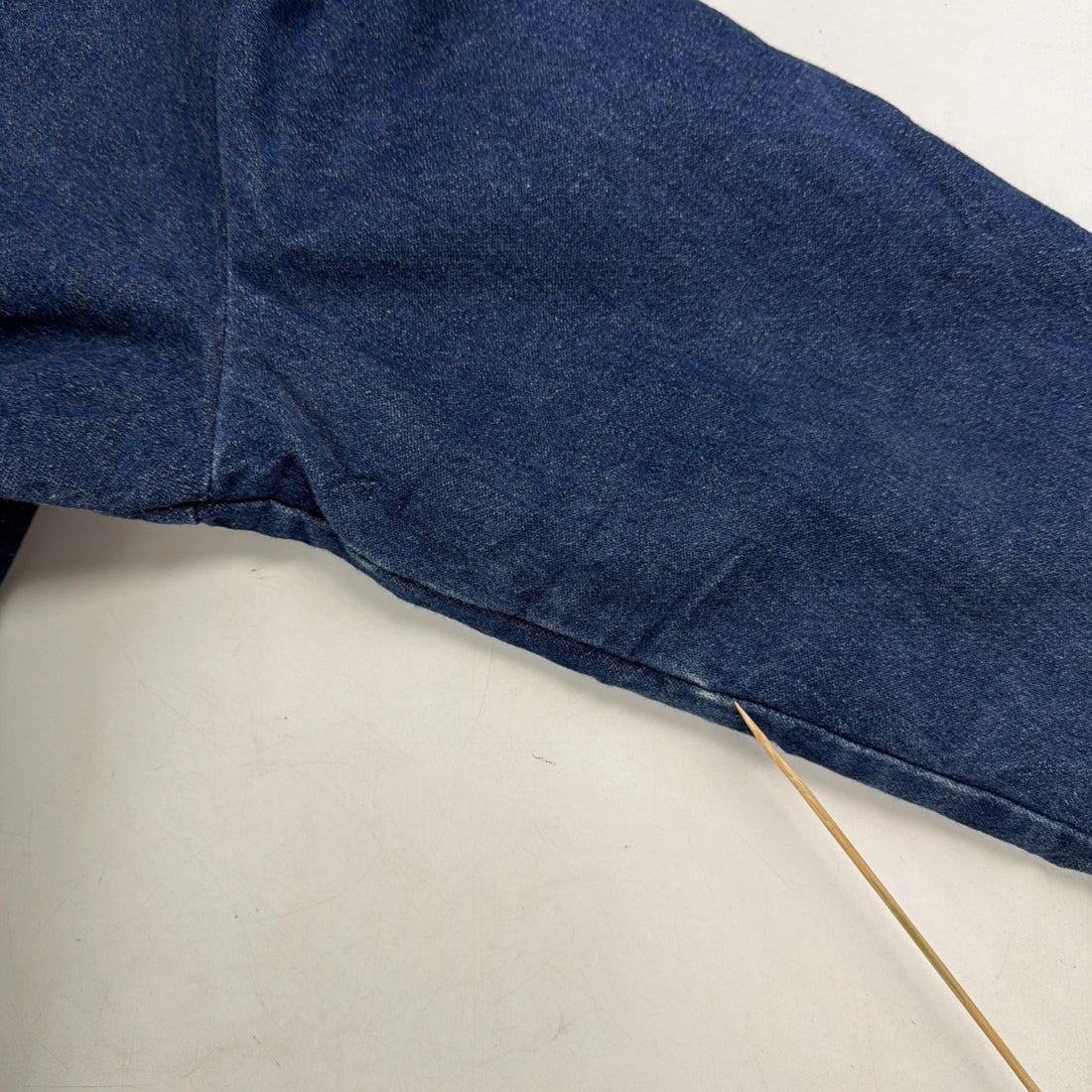Vintage Wrangler Western Denim Trucker Jacket Size 42 Blanket Lined