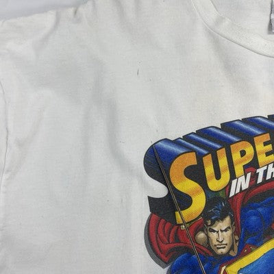 Vintage Steve Kinser Superman Racing T-Shirt Size 3XL 1999 90s NASCAR
