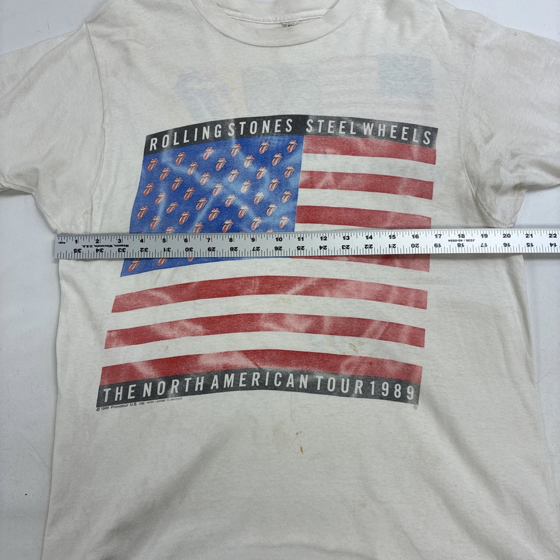 Vintage The Rolling Stones Steel Wheels North American Tour Music T-Shirt XL 1989