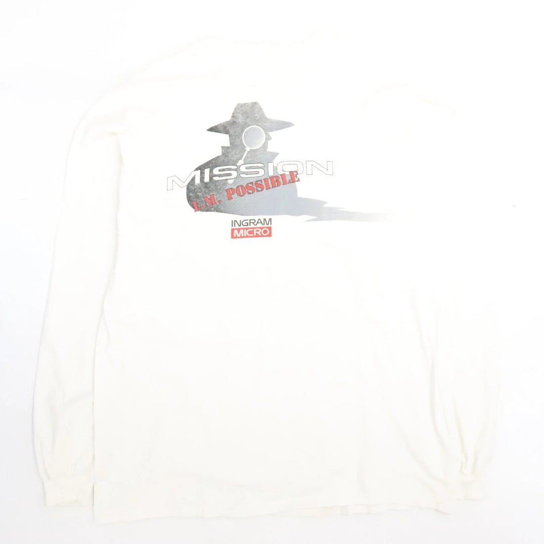 Vintage Microsoft Mission Impossible Long Sleeve T-Shirt Size 2XL Technology