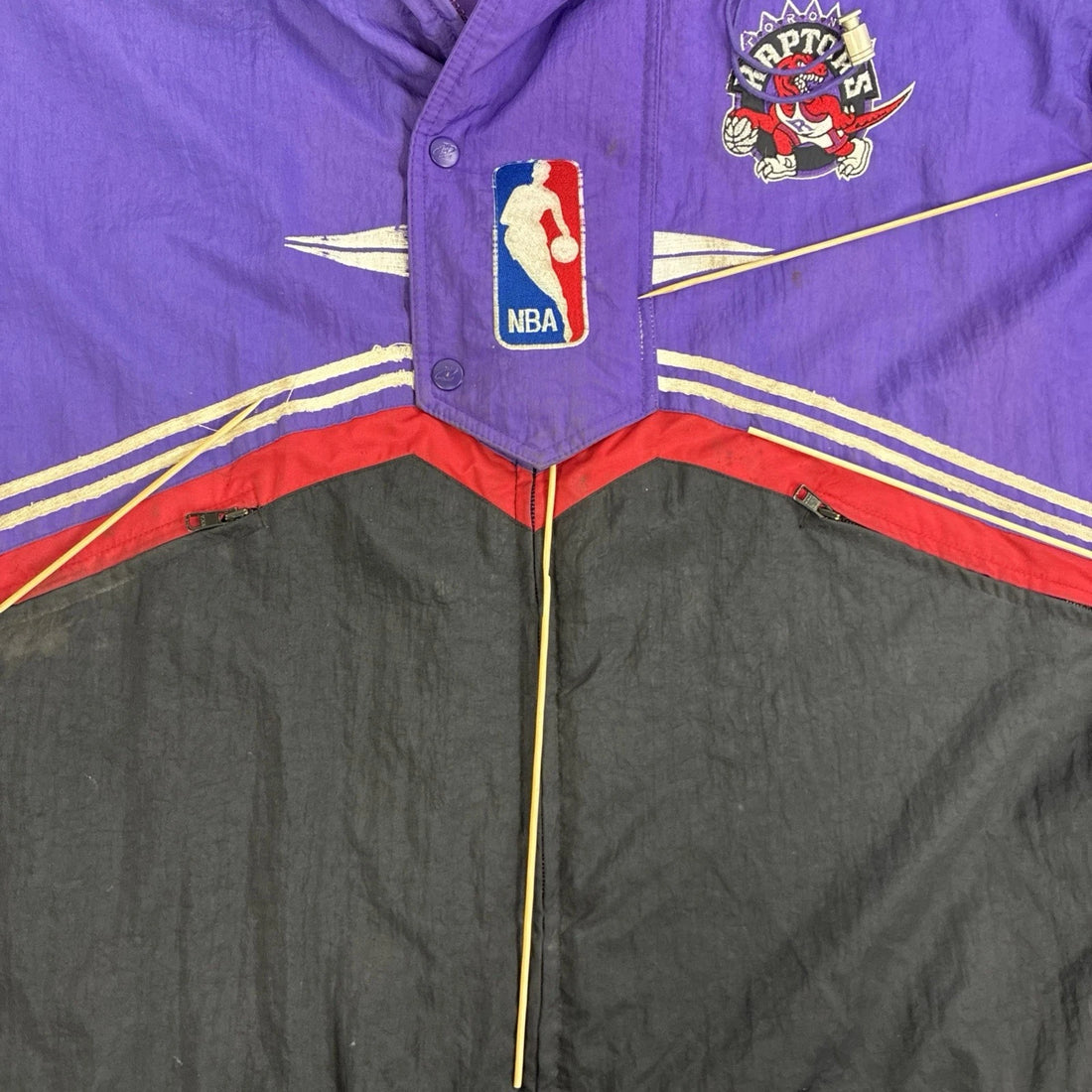 Toronto Raptors Logo Athletic Puffer Jacket Size XL NBA