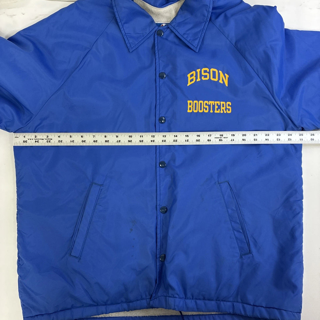 Vintage Bison Boosters Champion Jacket Size Large 80s