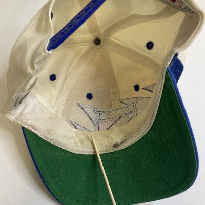 Vintage New York Rangers Logo Athletic Shark Tooth Wool Snapback Hat Cap 90s NHL
