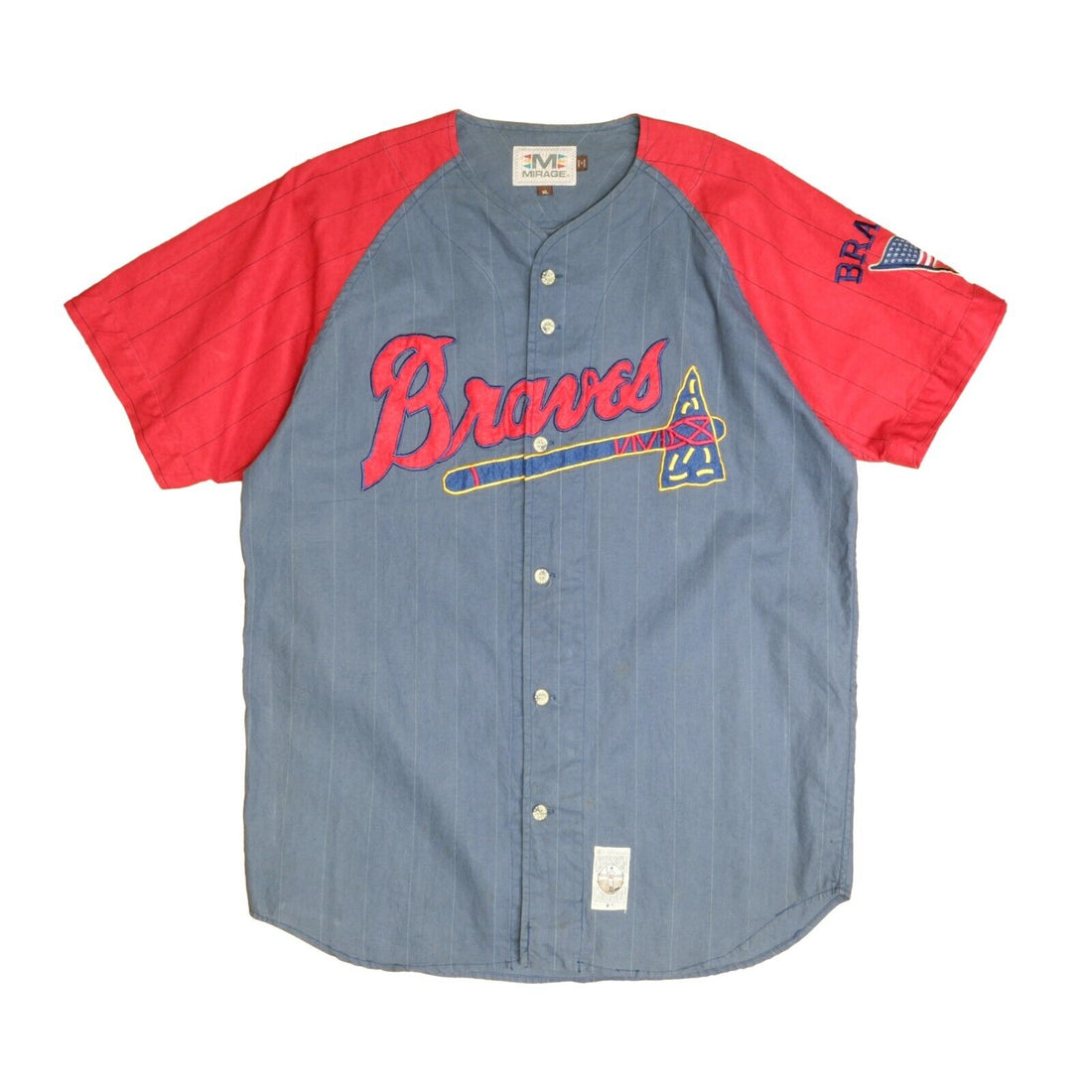 Atlanta Braves Mirage Baseball Jersey Size XL Cooperstown Collection MLB