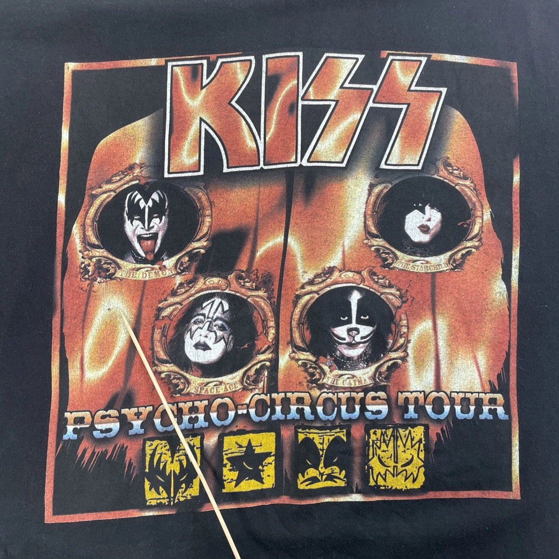 Vintage Kiss Psycho Circus Tour T-Shirt Size XL Band Tee