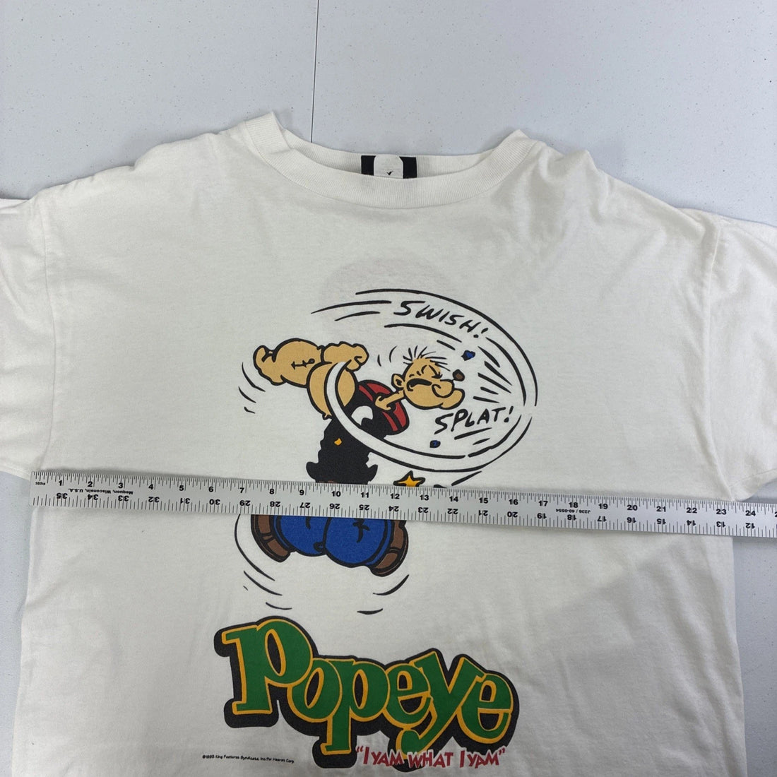 Vintage Popeye T-Shirt Size XL Cartoon 1993 90s