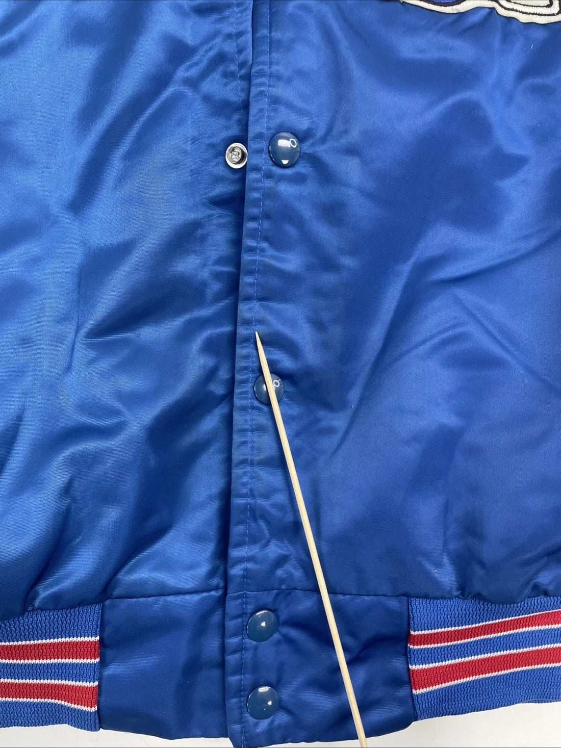 Vintage New York Giants Lawrence Taylor Chalk Line Satin Bomber Jacket Small NFL
