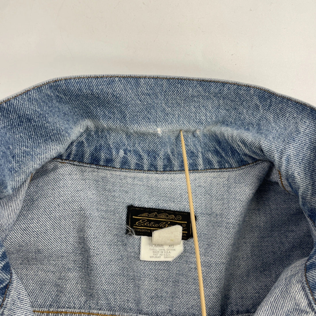 Vintage Eddie Bauer Denim Trucker Jacket Size XL