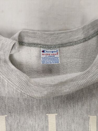 Vintage LIM Champion Reverse Weave Sweatshirt Crewneck Size XL Gray 90s
