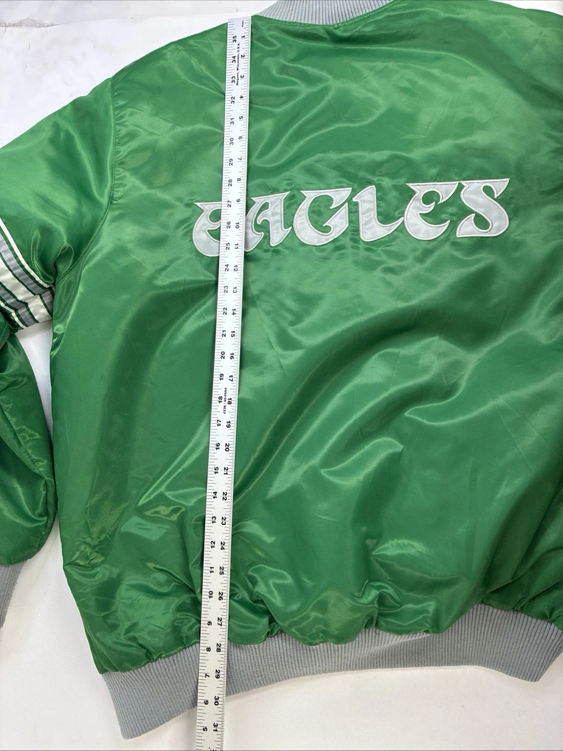 Philadelphia Eagles Starter Satin Bomber Jacket Size 2XL NFL