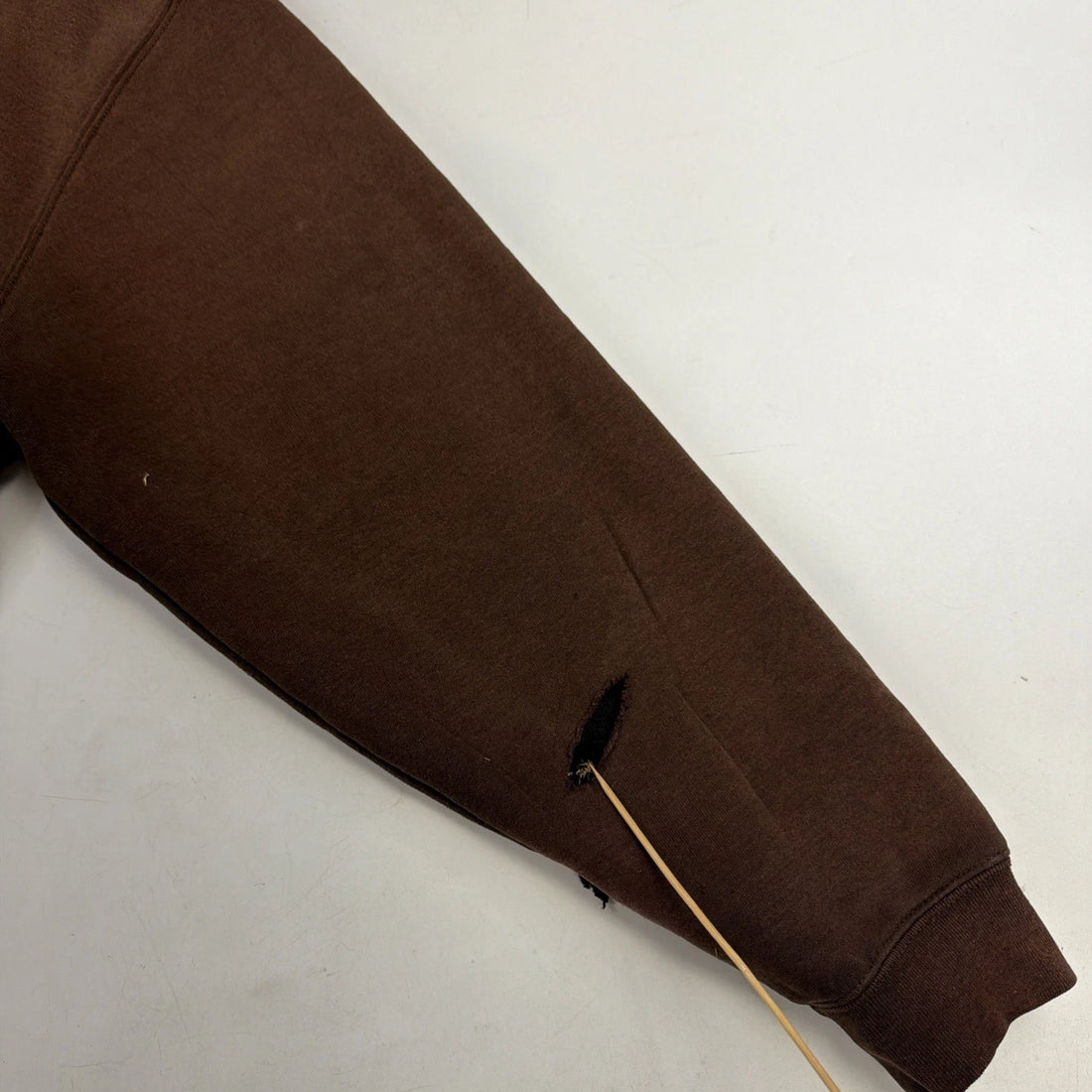 Vintage Carhartt Full Zip Sweatshirt Hoodie Size XL Brown Thermal Lined