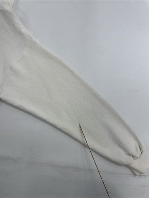 Vintage Nike Middle Swoosh Sweatshirt Hoodie Size Small White 90s