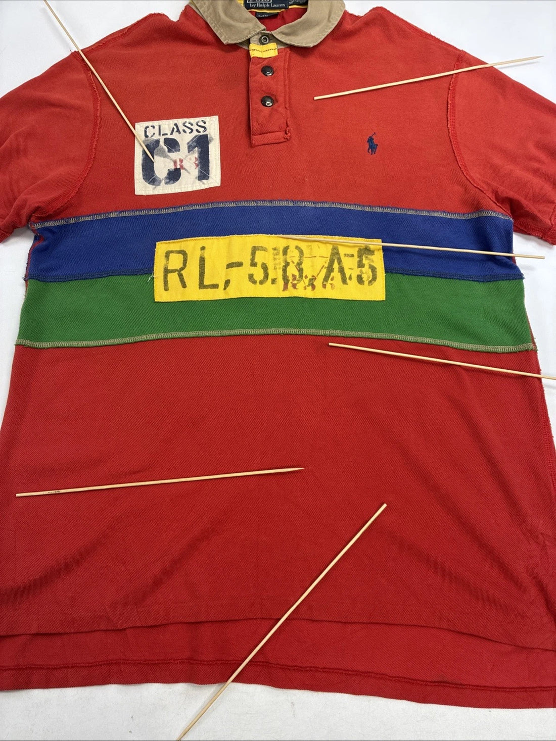 Vintage Polo Ralph Lauren C1 Rafting Rugby Shirt Size XL