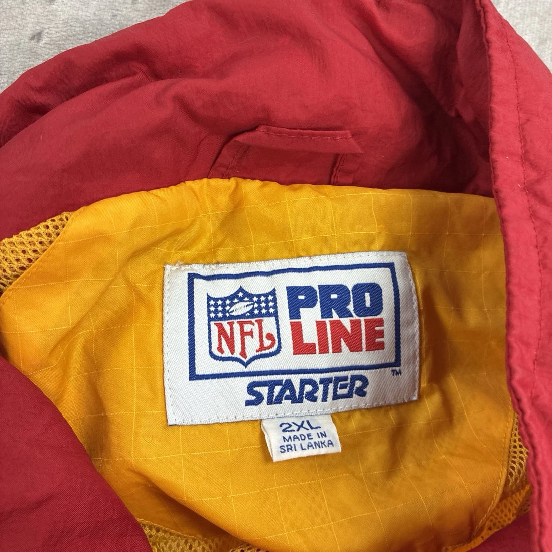Vintage Kansas City Chiefs Starter Windbreaker Light Jacket Size 2XL NFL