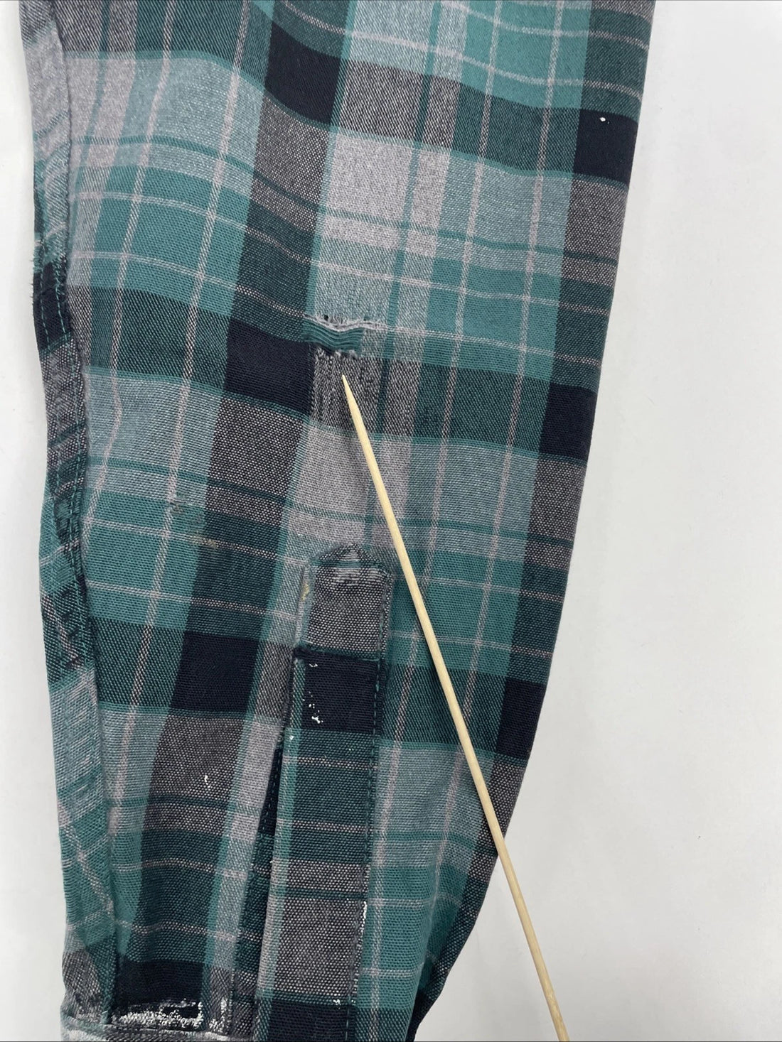 L.L. Bean Button Up Shirt Size Large Green Plaid