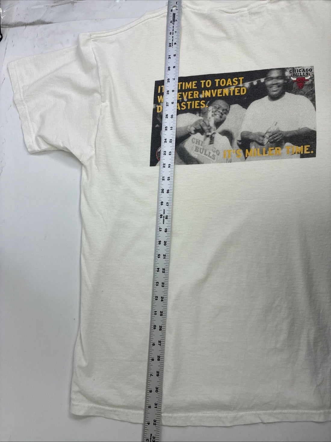 Chicago Bulls Miller Time Beer Promo T-Shirt Size XL NBA