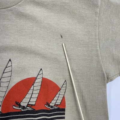 Vintage Cozumel Mexico Boating Sailing T-Shirt Size Large 70s 80s