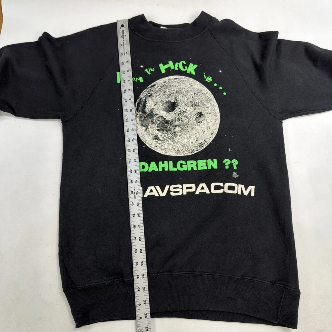 Vintage Where The Heck Is Dahlgren Navspacom Crewneck Sweatshirt Size Large 90s