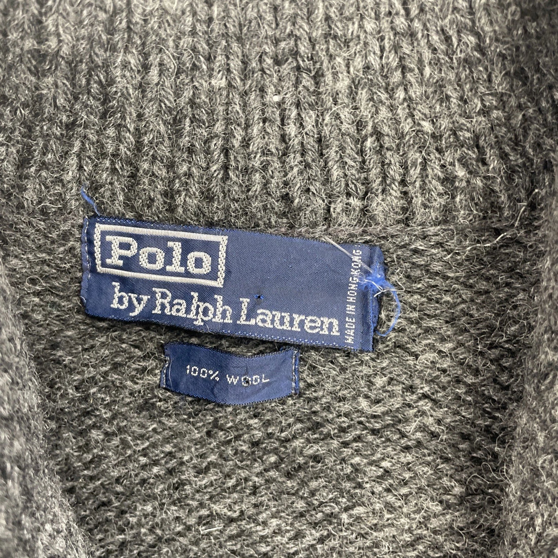 Vintage Polo Ralph Lauren Wool Knit Cardigan Sweater Size Large