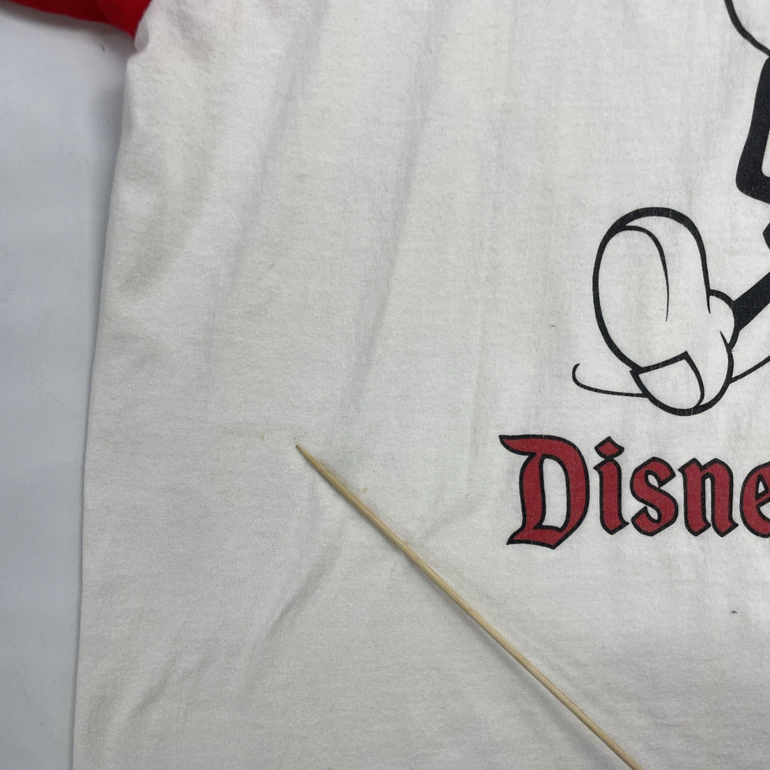 Vintage Mickey Mouse Disneyland Ringer T-Shirt Size XL 90s