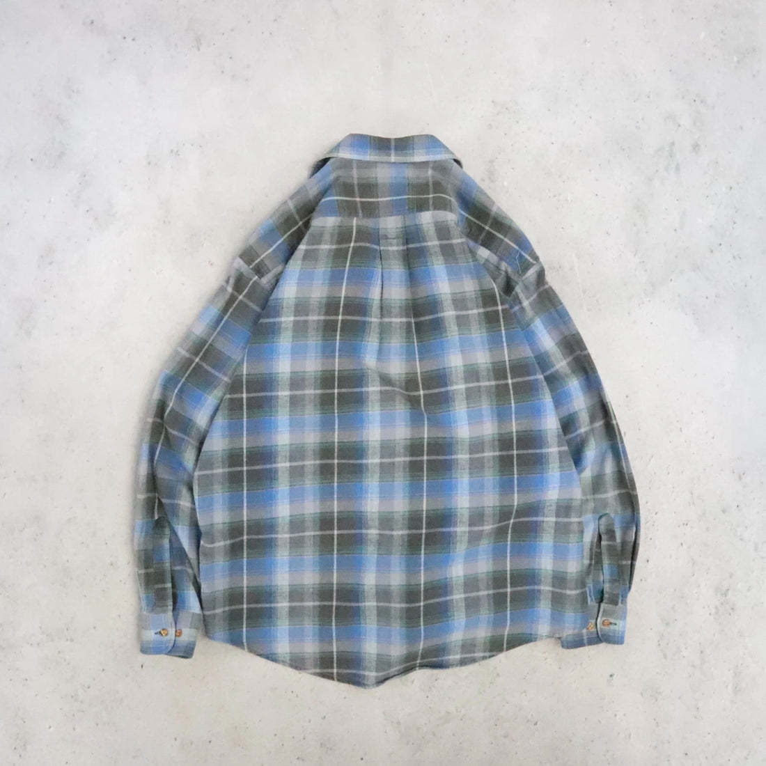 Vintage Sears Roebuck Button Up Plaid Flannel Shirt Size XL