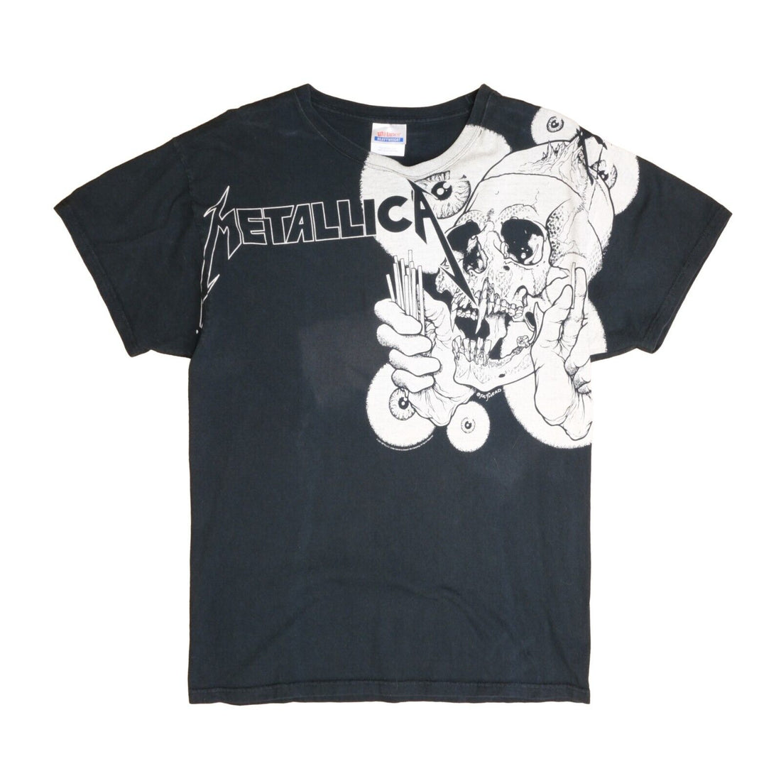 Metallica Skull T-Shirt Size XL Black Band Tee