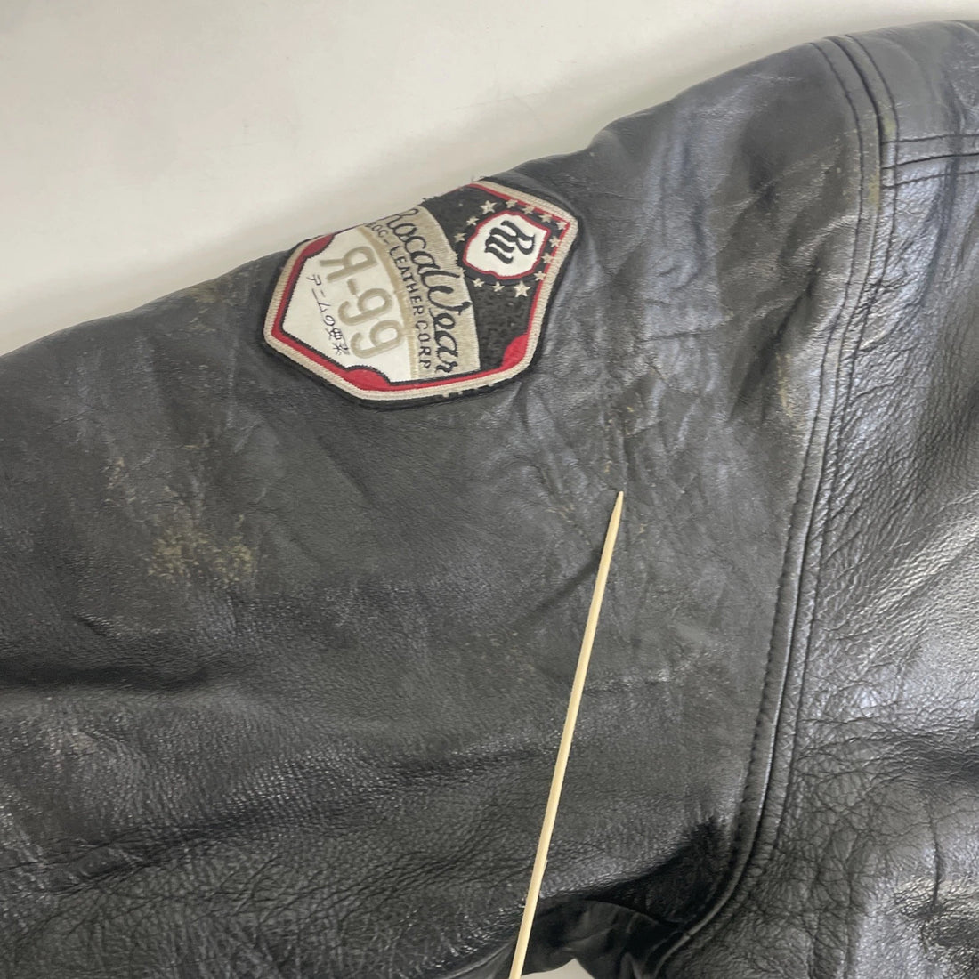 Vintage Rocawear Flag Leather Varsity Bomber Jacket Size 3XL Y2K