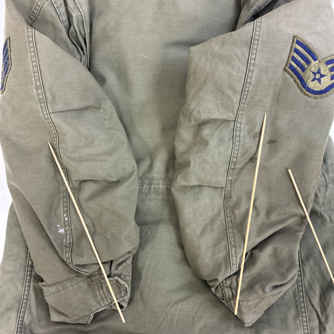 Vintage USAF OG 107 Military Field Coat Jacket Size Medium