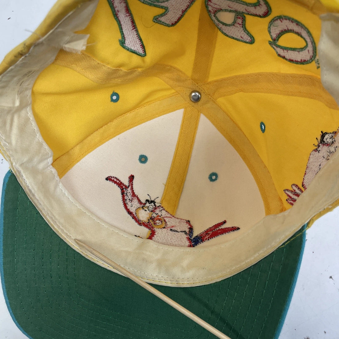 Vintage Aladdin Lago Blockhead Disney Snapback Hat Cap OSFA 90s