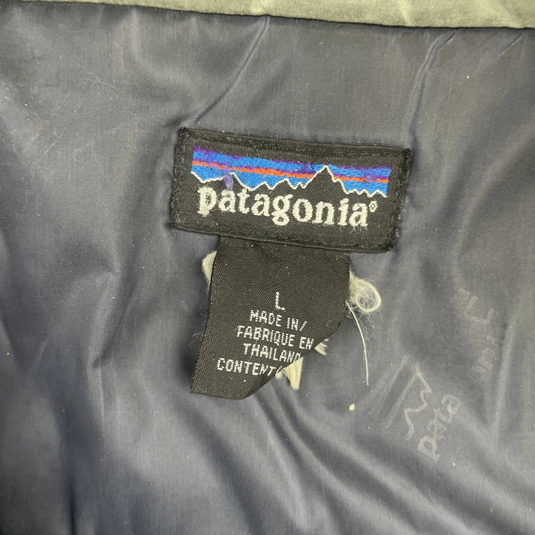 Vintage Patagonia Parka Coat Jacket Size Large Blue Insulated
