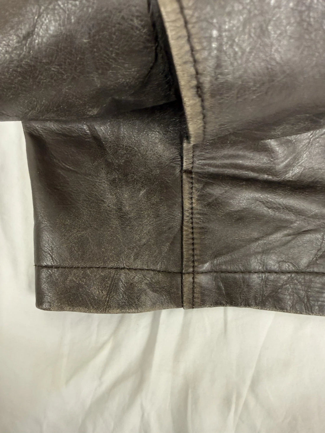 Andrew Marc New York Leather Coat Jacket Size XLT Brown