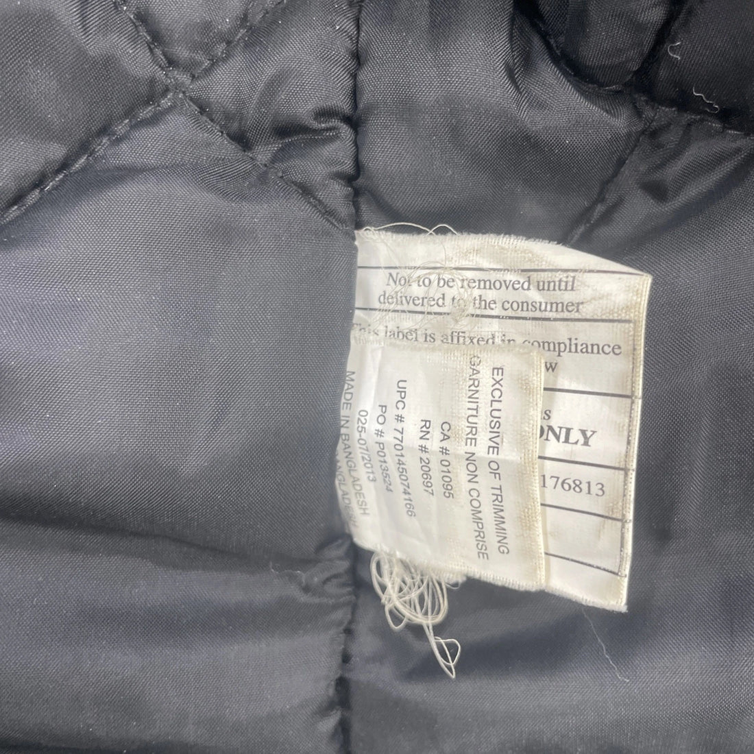 Dickies Canvas Work Jacket Size Large Black