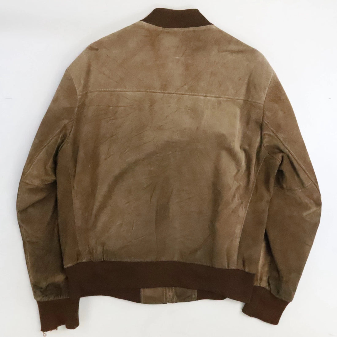 Vintage Montreal Garment Leather Suede Bomber Jacket Size 48 Brown