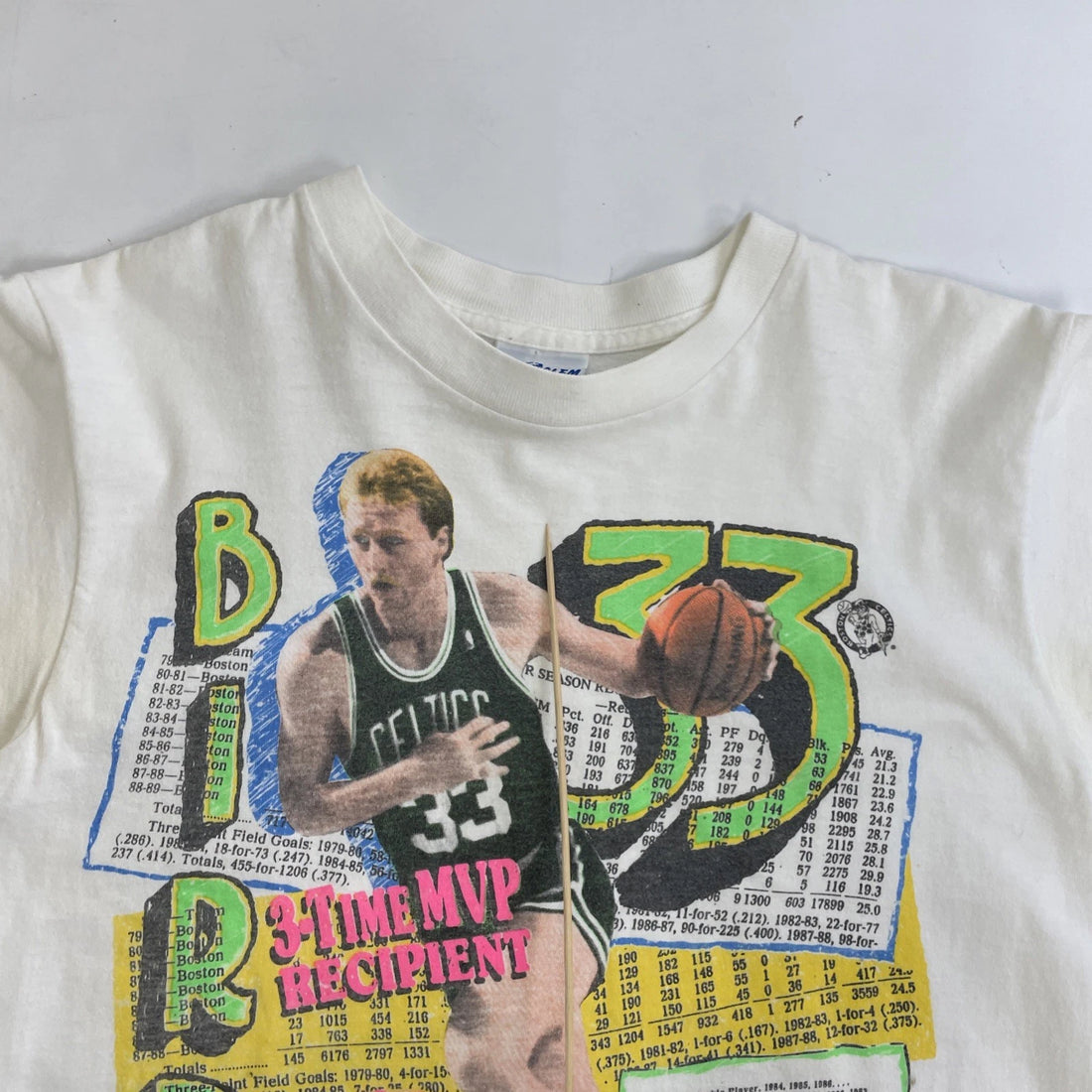 Vintage Boston Celtics Larry Bird Salem T-Shirt Size Medium NBA