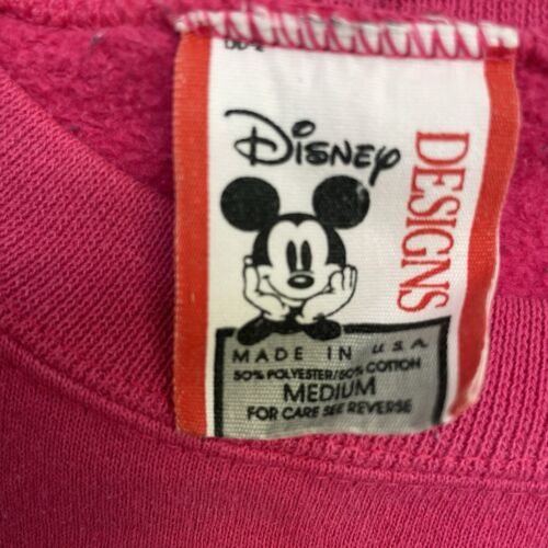 Vintage Minnie Mouse Sweatshirt Size Medium Pink Disney 90s