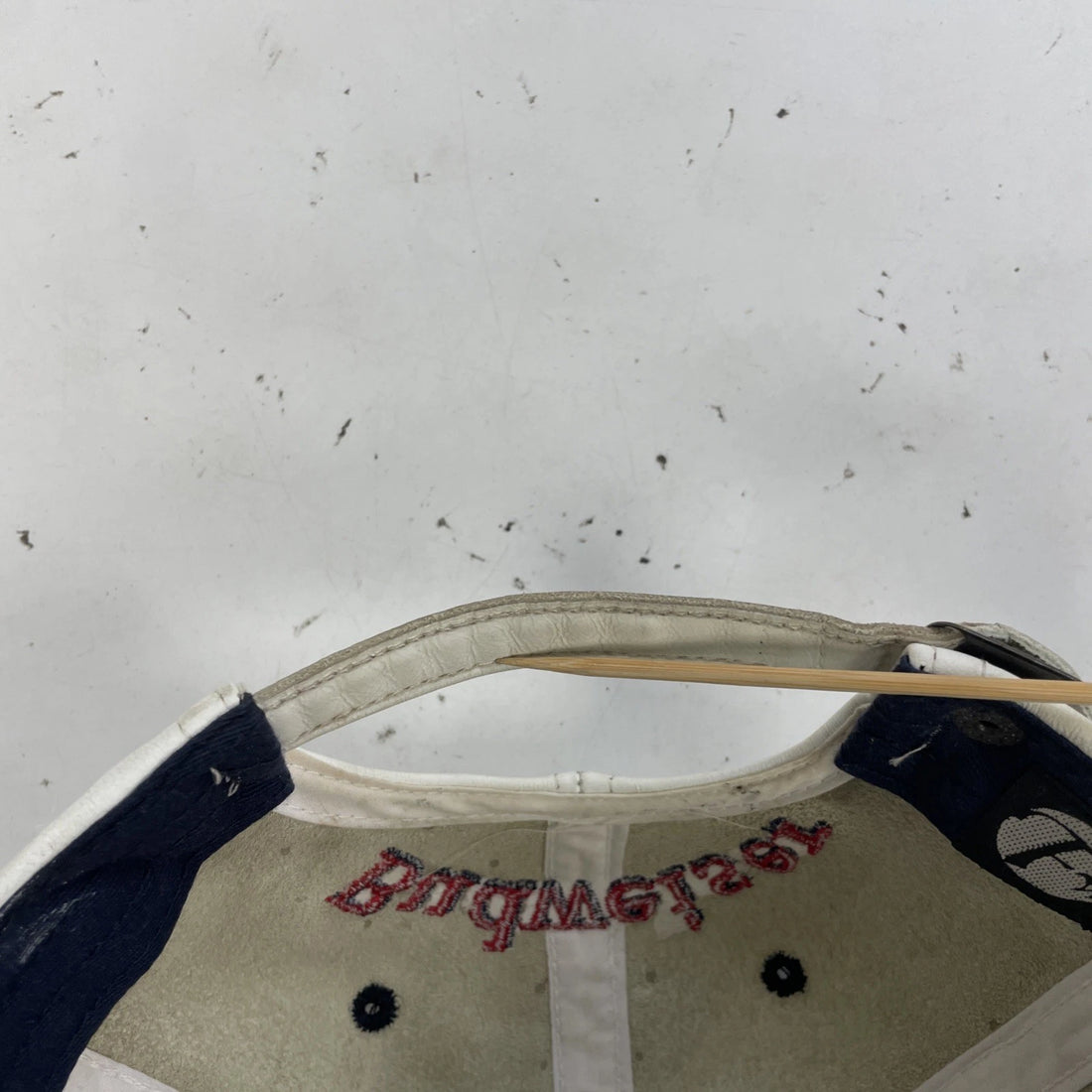 Vintage Budweiser Bud Beer Leather Hat Cap OSFA