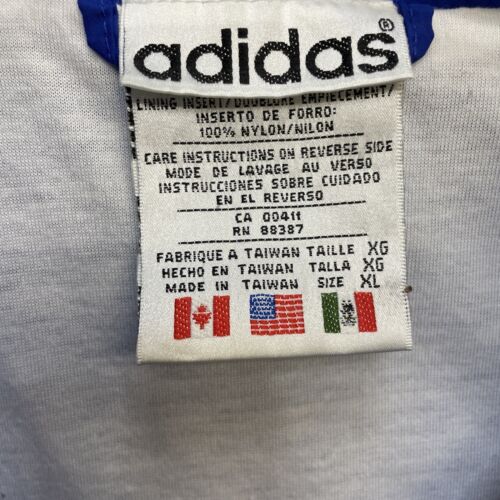 Vintage Adidas Windbreaker Light Jacket Size XL 90s