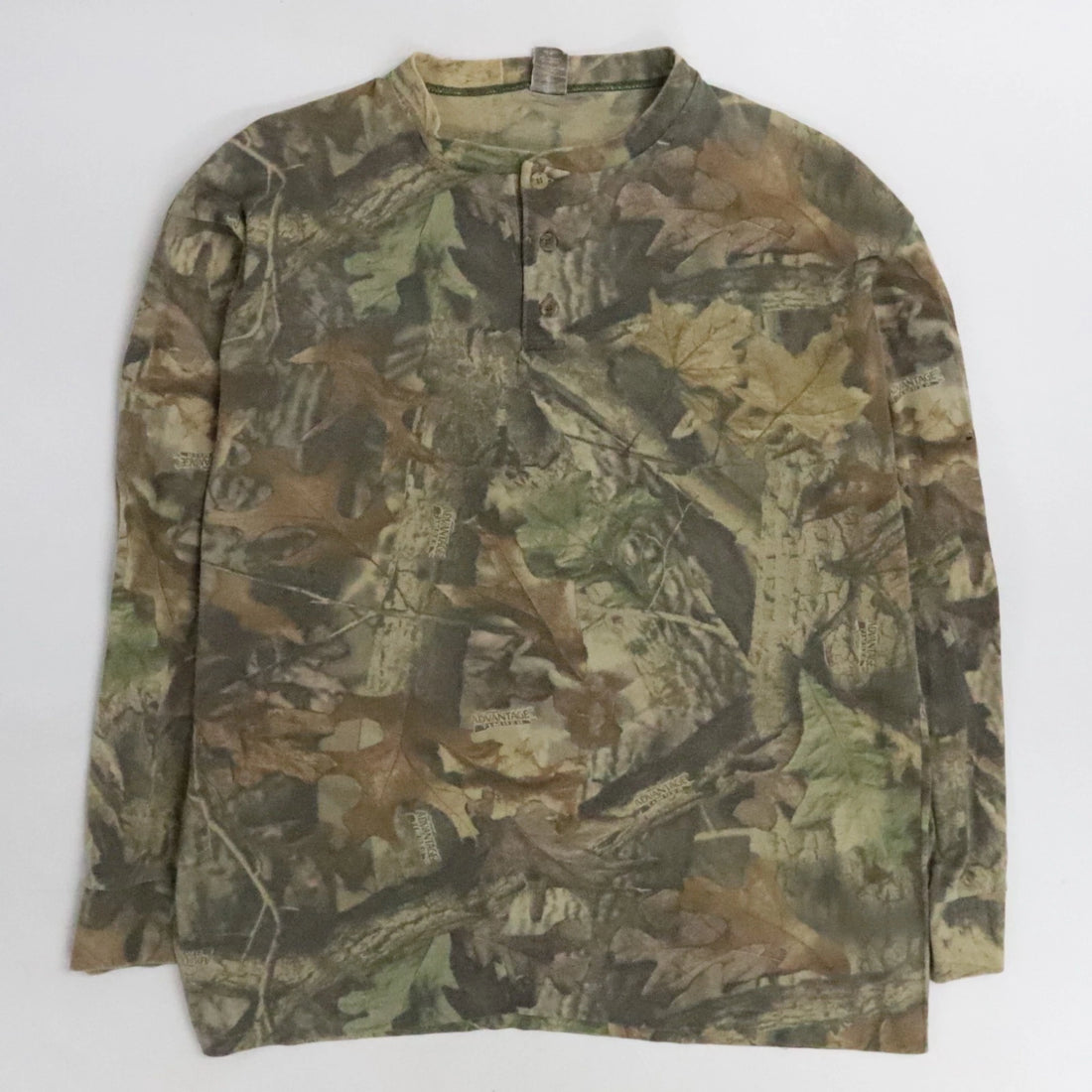 Vintage Ranger Advantage Timber Camo Long Sleeve T-Shirt Size XL