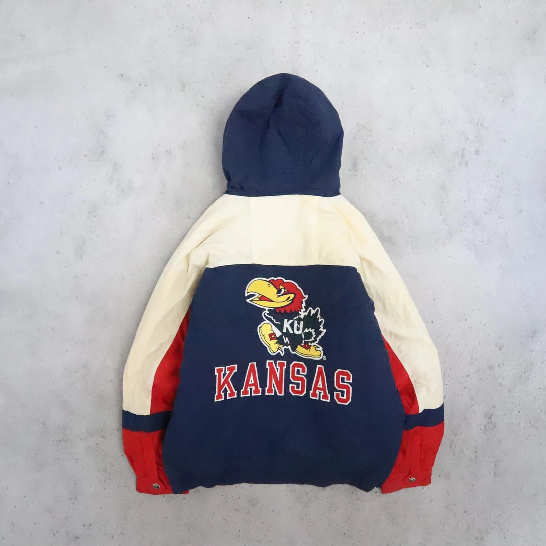 Kansas Jayhawks Mirage Puffer Jacket Size XL Vintage 90s NCAA