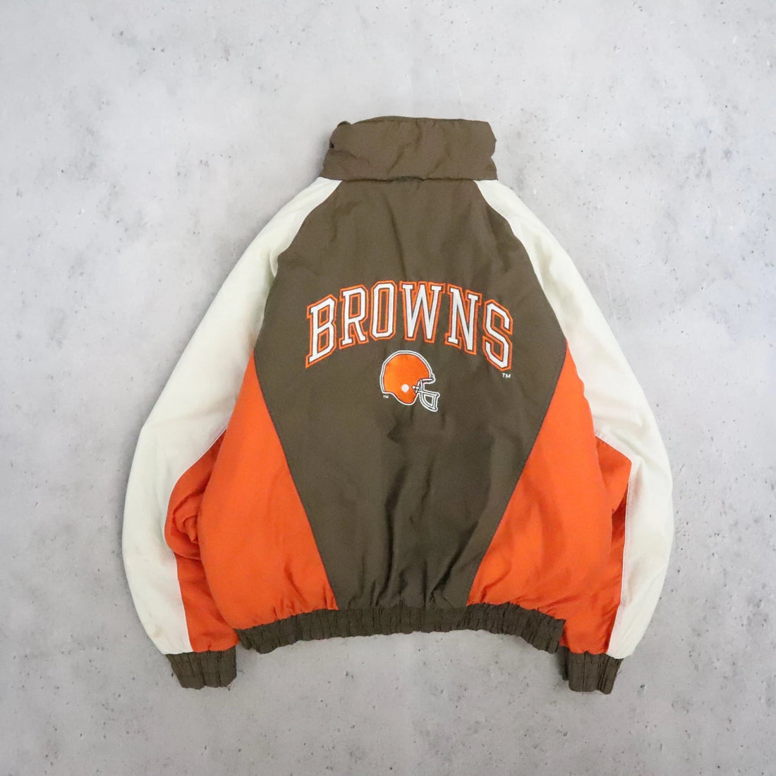 Vintage Cleveland Browns Logo 7 Puffer Jacket Size XL NFL