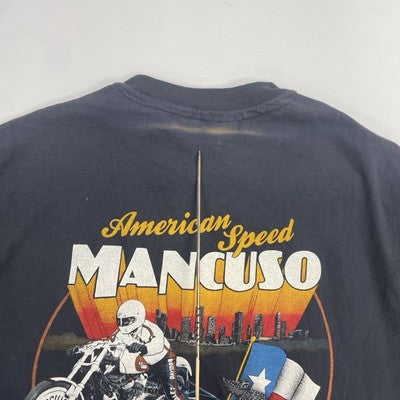 Vintage Harley Davidson Motorcycles Milwaukee Iron Eagle Mancuso T-Shirt XL 90s