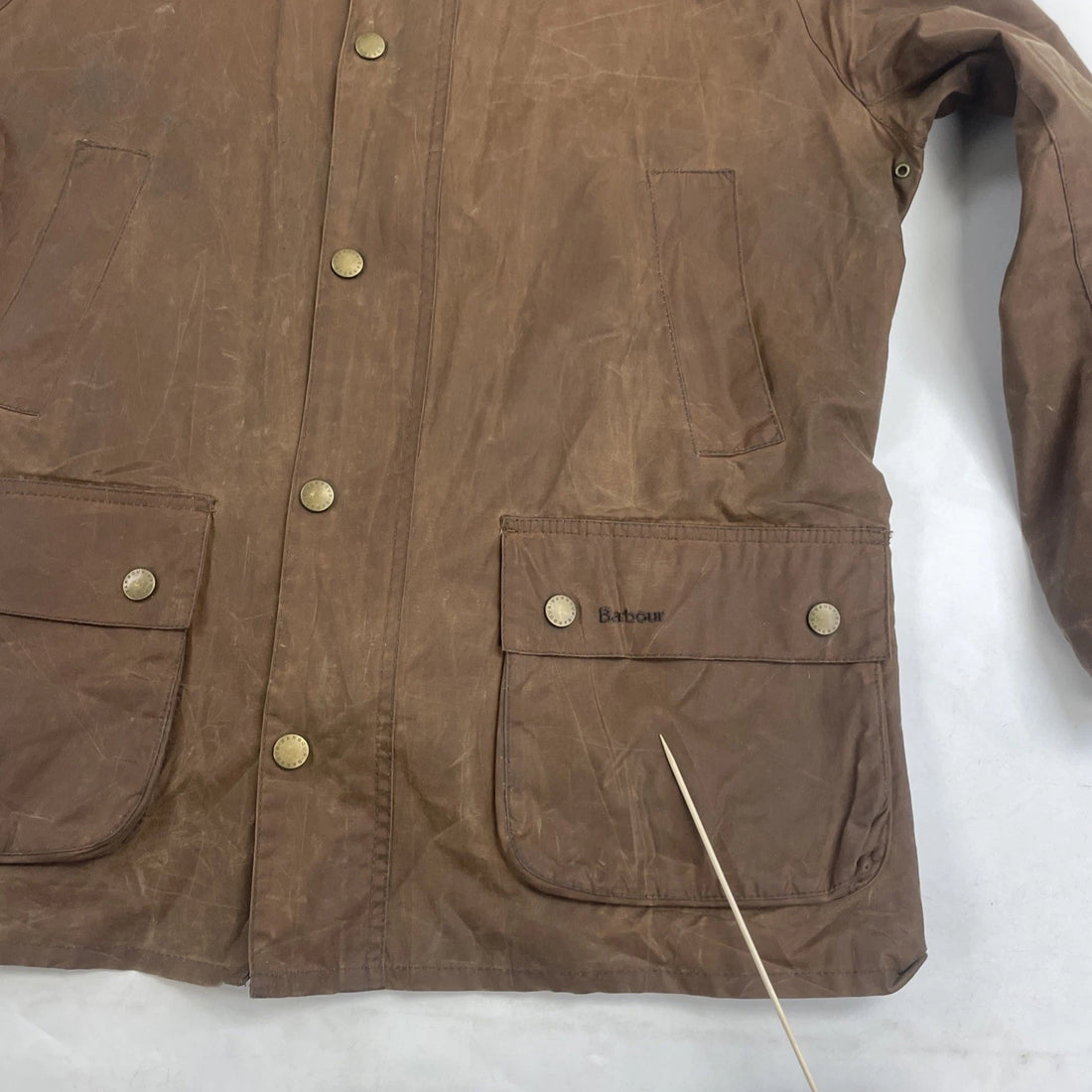 Barbour Wax Ashby Coat Jacket Size XL Brown