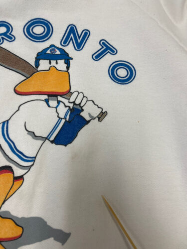 Vintage Toronto Blue Jays Designated Duck Sweatshirt Size Medium 1987 80s MLB