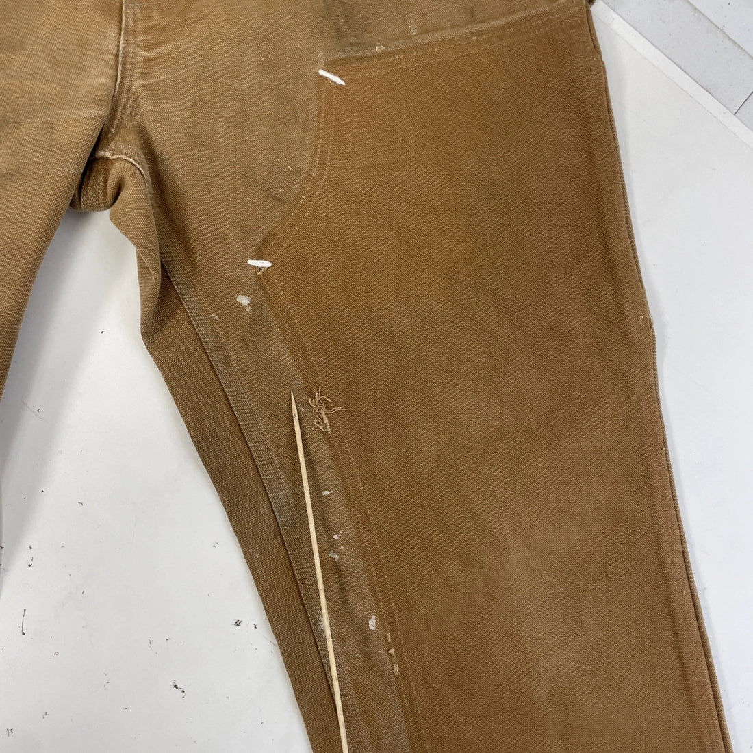 Carhartt Canvas Carpenter Work Pants 30 X 31 Brown