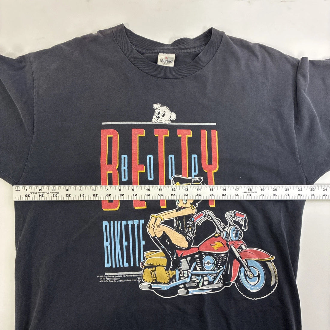 Vintage Betty Boop Bikette Cartoon T-Shirt Size XL 1995 90s
