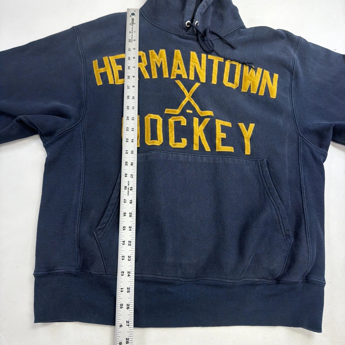 Vintage Hermantown Hockey Champion Reverse Weave Sweatshirt Hoodie Size Large