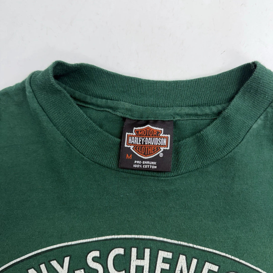 Vintage Harley Davidson Owners Group T-Shirt Size Medium Green