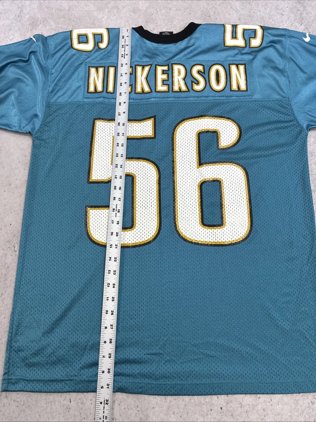 Vintage Jacksonville Jaguars Hardy Nickerson Nike Jersey Size Large NFL